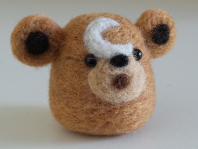 Teddiursa Pokemon Needle Felt Plush