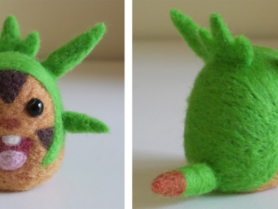 Chespin Pokemon Needle Felt Plush