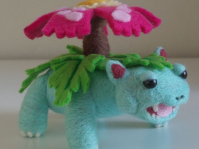 Venusaur Pokemon Needle Felt Plush
